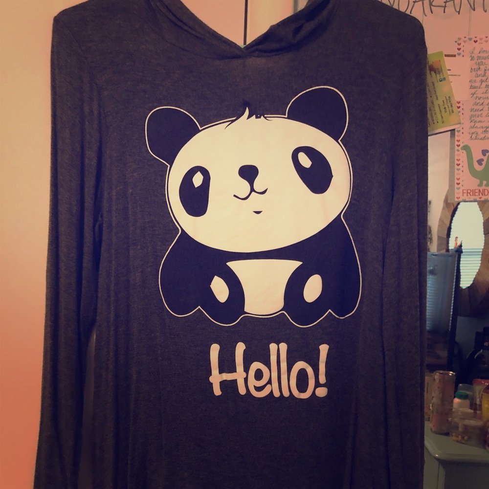 Long sleeve shirt with hoodie
